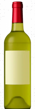 White Wine Bottle Perfect for Cheese and Light Foods